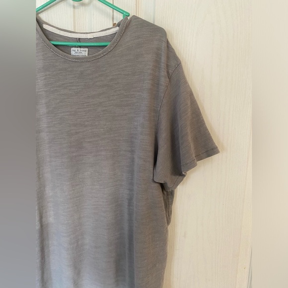 Rag & Bone Mens Classic Fit Short Sleeve T-Shirt Grey Size Large - Picture 3 of 8